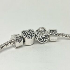 NWOT Chamilia Sterling Heart Beads